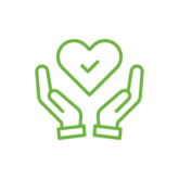 illustration of hands holding a heart